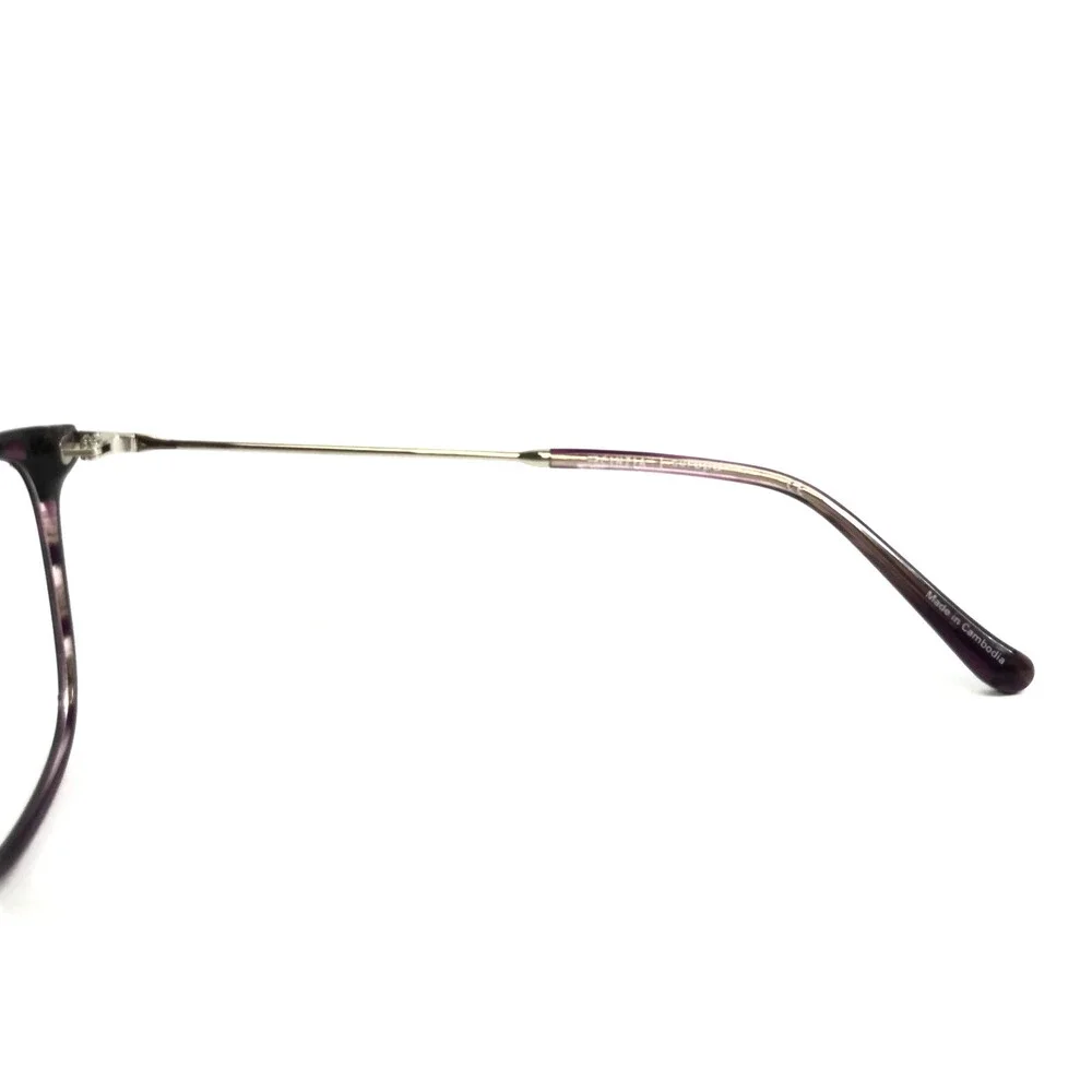 Cinzia Eyeglasses Frames CIN-5135 C3 Purple Horn Silver Cat Eye 52-17-140
